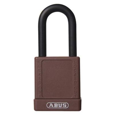 ABUS 74/40 KD Safety Lockout Non-Conductive Keyed Different Padlock with 1-1/2-Inch Shackle, Brown