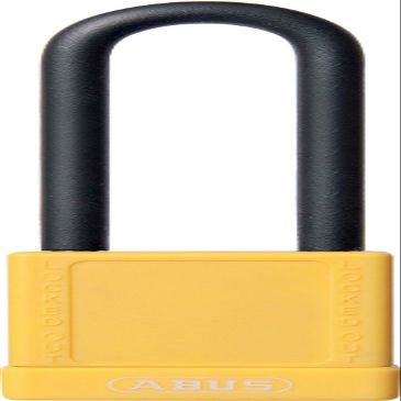 ABUS 74HB/40-75 KD Safety Lockout Non-Conductive Keyed Different Padlock with 3-Inch Shackle, Yellow