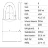ABUS 74HB/40-75 KD Safety Lockout Non-Conductive Keyed Different Padlock with 3-Inch Shackle, Yellow view 3