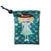 Decodelire Pouch, Pink Blond Lola with hanging string view 1