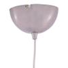 VAXCEL Milano Satin Nickel Mini Pendant Ceiling Light Red Orange Glass view 3