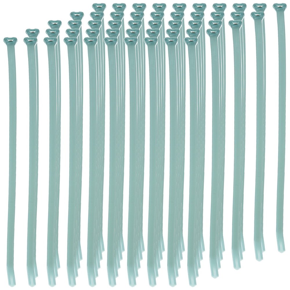 Thomas & Betts TYZ528M Cable Tie, Radiation Resistant Fluoropolymer, 50 lb, 14", Aqua