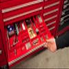 Ernst MFG 10 Compartment Drawer Organizer: Heavy Duty Stackable Tray for Automotive Garage Tool Organization - Low-Profile Toolbox Storage - Nuts and Bolts, Tools, Parts, Easy to Clean - Blue view 2