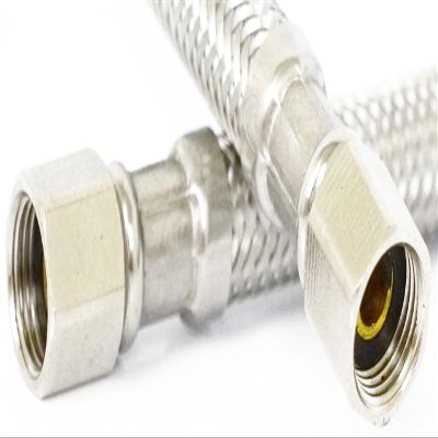 LASCO 10-0950 5-Foot Ice Maker Water Supply Line, Braided Stainless Steel, 1/4-Inch Female Compression X 1/4-Inch Female Compression