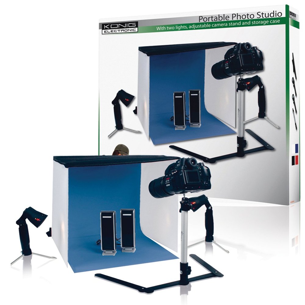 Knig KN-STUDIO12 Maxi Studio photo portable pour Produit studio 60 x 60 x 60 cm Noir