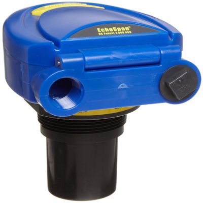 FLOWLINE LU81-5101 12-28 VDC Operating Voltage, 18FT/5.5M Sensing Range, 2IN Male NPT Process Connection., 4-20 MA, LCD Digital Display with PUSHBUTTONS