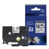 Brother TZe-SE4 Pea-Touch Laminating Tape, Width 0.7 inches (18 mm) (Black Letter/White/Security) view 1