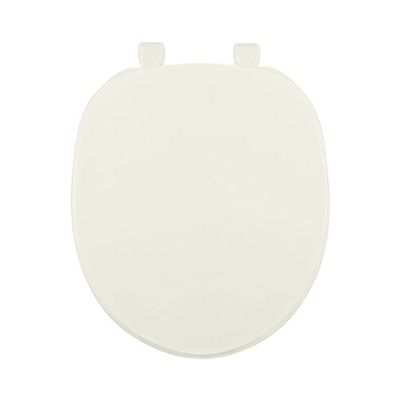 Centoco Toilet Seat Round, Closed Front with Cover, Residential, Plastic, Made in the USA, 200-416, Biscuit
