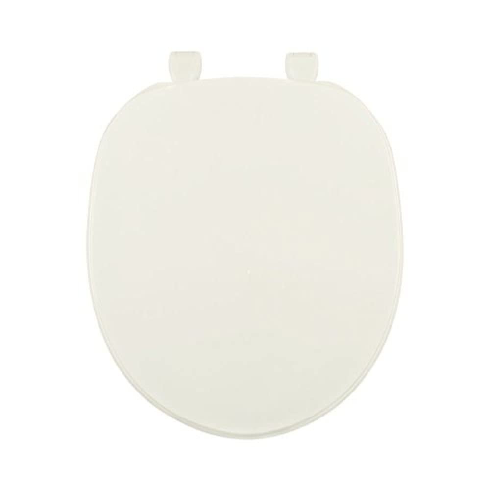 Centoco Toilet Seat Round, Closed Front with Cover, Residential, Plastic, Made in the USA, 200-416, Biscuit