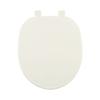 Centoco Toilet Seat Round, Closed Front with Cover, Residential, Plastic, Made in the USA, 200-416, Biscuit view 1