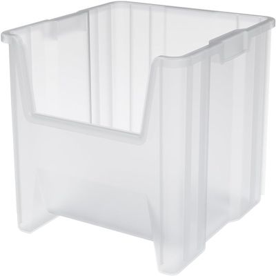 Akro-Mils Stak-N-Store Stackable Storage Bins, 17.5"x16.5"x12.5", Clear 2Pk