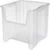 Akro-Mils Stak-N-Store Stackable Storage Bins, 17.5"x16.5"x12.5", Clear 2Pk view 1
