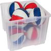 Akro-Mils Stak-N-Store Stackable Storage Bins, 17.5"x16.5"x12.5", Clear 2Pk view 3