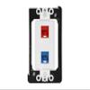 2 Port Decorex Face Plate Insert - White view 3