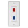2 Port Decorex Face Plate Insert - White view 4