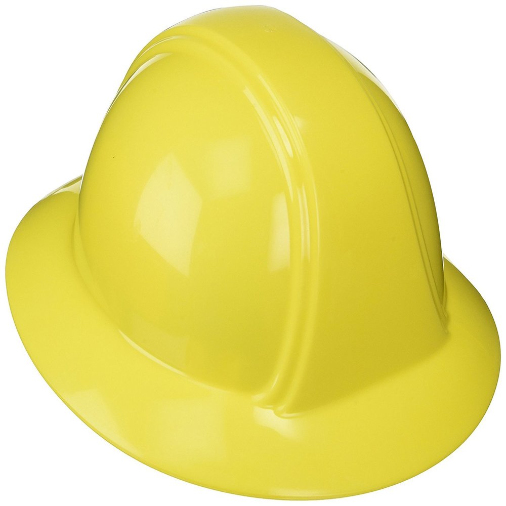 Occunomix VF200-09 Vulcan Full Brim Hard Hat with Ratchet Suspension, Yellow