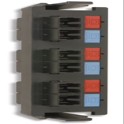 SIEMON RIC-F-SC6-01 6 Fiber, Black, Fiber Adapter Plate, SC