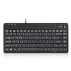 Perixx PERIBOARD-505H Wired Mini Keyboard with Built-in Trackball, 0.55 Inch Trackball and 2 USB Hubs, Black, US English Layout view 1