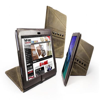 Tuff-Luv Western Leather Collection Tri-Axis case cover for Sony S1 Tablet - Brown