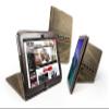 Tuff-Luv Western Leather Collection Tri-Axis case cover for Sony S1 Tablet - Brown view 1