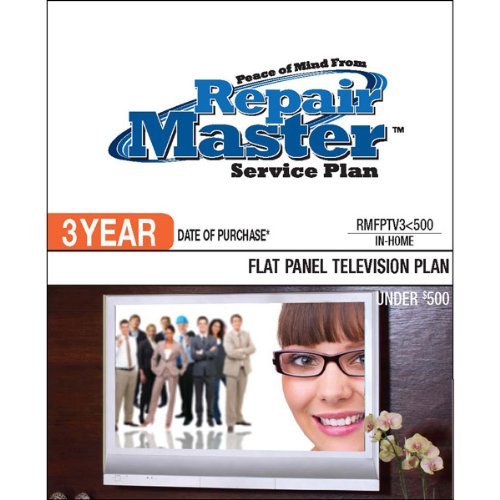 Repair Master 3-Yr Date of Purchase Flat Panel TV Plan - Under $500