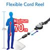 ELECOM-Japan Brand- Cellphone Strap with Cord Reel/Black/MPA-ST01BK view 2