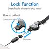 ELECOM-Japan Brand- Cellphone Strap with Cord Reel/Black/MPA-ST01BK view 3