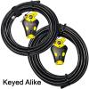 Master Lock - Two Python Adjustable Cable Locks Keyed Alike, 1-20ft, 1-30ft, 8413KACBL-2030 view 2