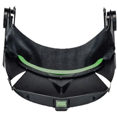 MSA 10115730 V-Gard Frame - General Purpose Applications, Fits Cap-Style Hard Hats, Black, High Density Polyethylene (HDPE), Includes Replaceable Debris Control Attachment, Durable & Reusable
