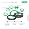 MSA 10115730 V-Gard Frame - General Purpose Applications, Fits Cap-Style Hard Hats, Black, High Density Polyethylene (HDPE), Includes Replaceable Debris Control Attachment, Durable & Reusable view 2