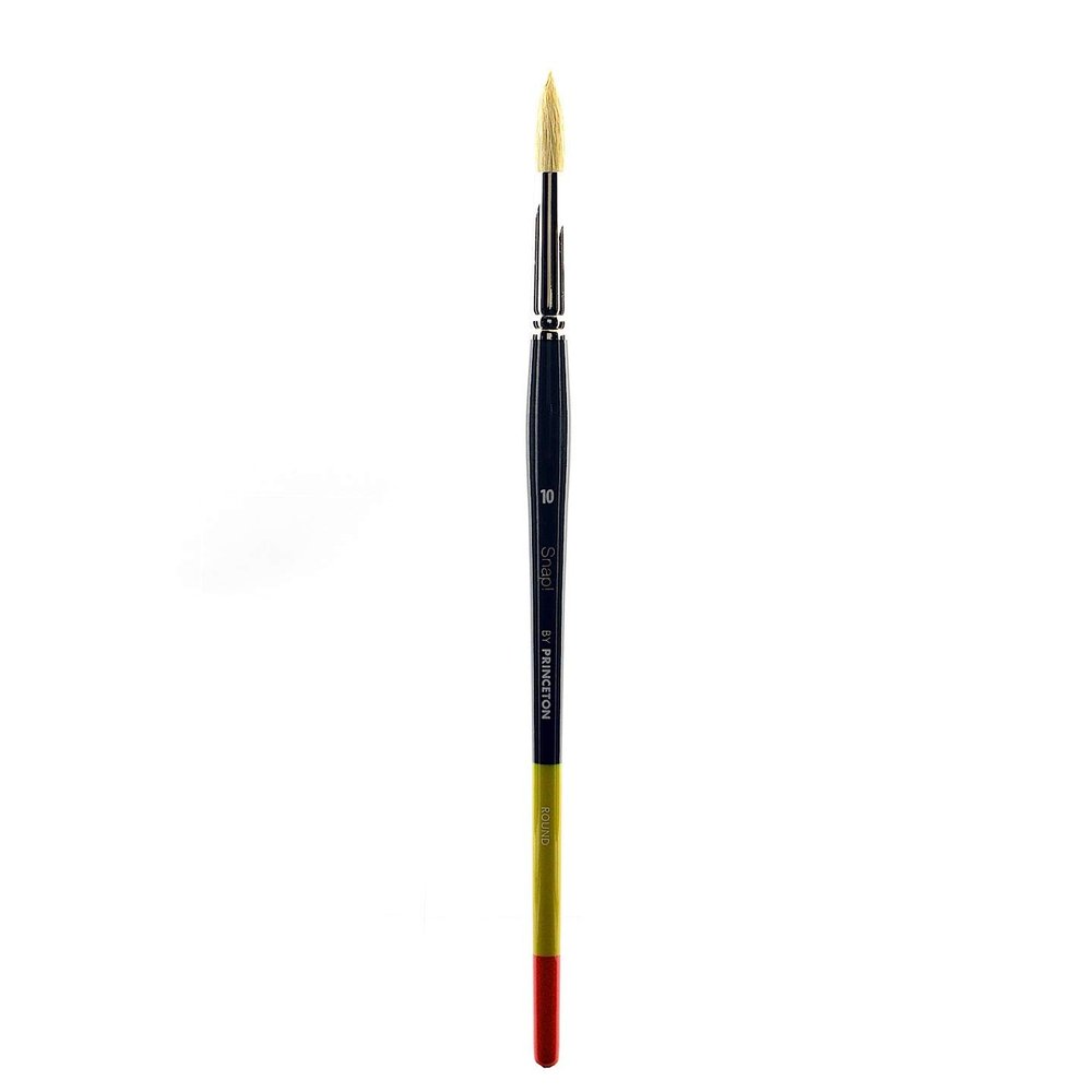 Princeton Snap! 9700R-10 SNAP Brush Bristle Round 10, Multicolor 12 Each