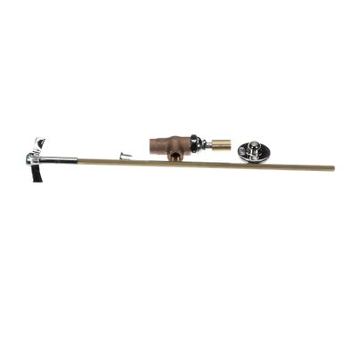 T&S Brass BL-4720-02 Remote Control Water Angle Stop with 3/8-Inch Npt Female Inlet-Outlet, Standard Flange and 4-Arm Lab Handle