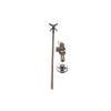 T&S Brass BL-4720-02 Remote Control Water Angle Stop with 3/8-Inch Npt Female Inlet-Outlet, Standard Flange and 4-Arm Lab Handle view 2
