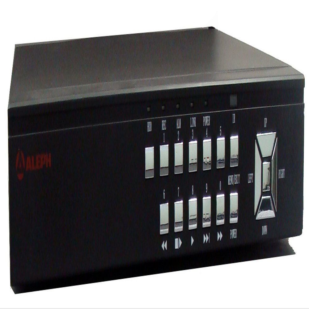 Aleph 4x4KB Video Monitoring and Surveillance Kit Includes 4-420TVL Cameras and 4-Channel DVR, Black
