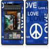 WraptorSkinz Amazon Kindle Fire (Original) Decal Style Skin - Love and Peace Blue view 1