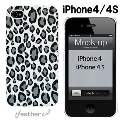 Innova Global iFeather Fashion iPhone4/4S Leopard-Grey IFP4SPLEO-GY