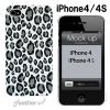 Innova Global iFeather Fashion iPhone4/4S Leopard-Grey IFP4SPLEO-GY view 1