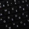 BELGIAN FRENCH KEYBOARD LABELS LAYOUT WITH WHITE LETTERING TRANSPARENT BACKGROUND FOR DESKTOP, LAPTOP AND NOTEBOOK ARE COMPATIBLE WITH APPLE view 1