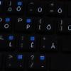 Apple Hungarian Labels for Keyboard with White Lettering Transparent for Desktop, Laptop and Notebook view 4
