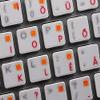Apple Hungarian Labels for Keyboard with RED Lettering Transparent for Desktop, Laptop and Notebook view 3