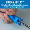 Jonard Tools FOD-2000 Fiber Optic Drop Cable Slitter for 0.250" Flat Cable, Blue view 3