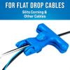 Jonard Tools FOD-2000 Fiber Optic Drop Cable Slitter for 0.250" Flat Cable, Blue view 4