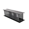 3U rackmount single-sided 4"x5" front horizontal cable wire manager w/ hinges view 1