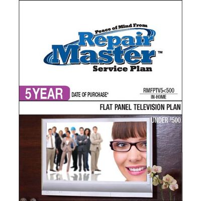 Repair Master 5-Yr Date of Purchase Flat Panel TV Plan - Under $500