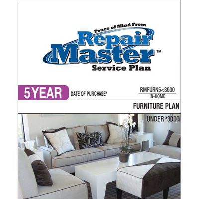 Repair Master 5-Yr Date of Purchase Furniture Plan - Under $3000