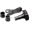 AmScope B100B-M Digital Compound Binocular Microscope, 40X-2000X Magnification, Brightfield, Tungsten Illumination, Abbe Condenser, Plain Stage, Includes 1.3MP Camera with Reduction Lens and Software view 3