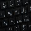 4Keyboard Swiss Stickers for Keyboard are Compatible with Apple with White Lettering Transparent Background for Desktop, Laptop and Notebook view 3