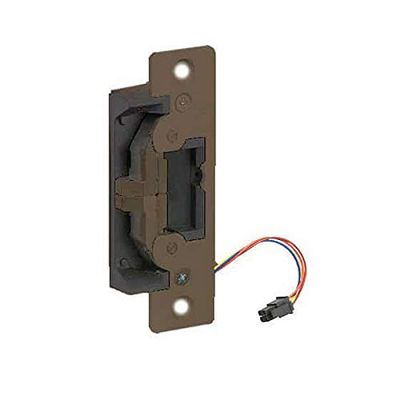 Adams Rite 7400 UltraLine Latch Bolt Monitor Electric Strike 4-7/8" x 1-1/4" Dark Bronze Finish