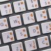 Apple Thai Sticker for Keyboard with Orange Lettering Transparent for Desktop, Laptop and Notebook view 1
