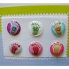 "Home" Button Sticker for iphone/ipad/itouch, Big Foot, 6 Stickers view 1